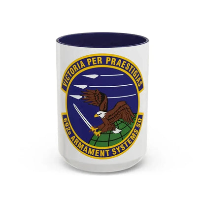 692d Armament Systems Squadron (U.S. Air Force) Accent Coffee Mug 15oz Navy - Go Mug Yourself