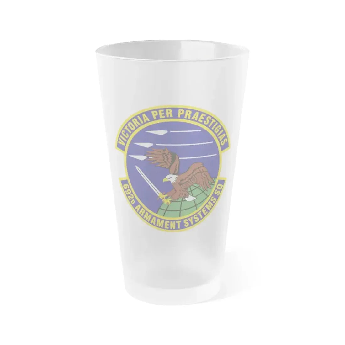 692d Armament Systems Squadron (U.S. Air Force) Frosted Pint Glass 16oz - Go Mug Yourself