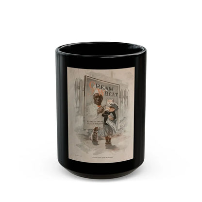 Cream of Wheat Ad, The Saturday Evening Post, December 13, 1924 - Black Coffee Mug-15oz-Go Mug Yourself