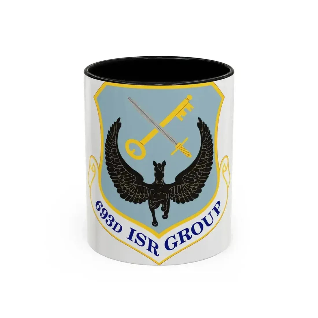 693 Intelligence Surveillance and Reconnaissance Group ACC (U.S. Air Force) Accent Coffee Mug 11oz Black - Go Mug Yourself