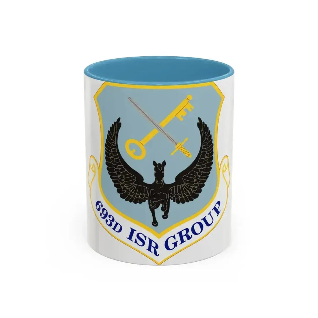 693 Intelligence Surveillance and Reconnaissance Group ACC (U.S. Air Force) Accent Coffee Mug 11oz Light Blue - Go Mug Yourself