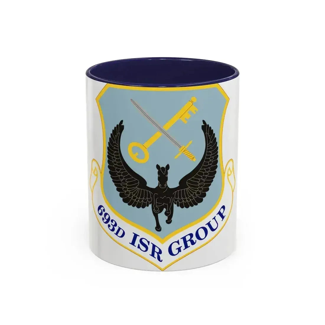 693 Intelligence Surveillance and Reconnaissance Group ACC (U.S. Air Force) Accent Coffee Mug 11oz Navy - Go Mug Yourself