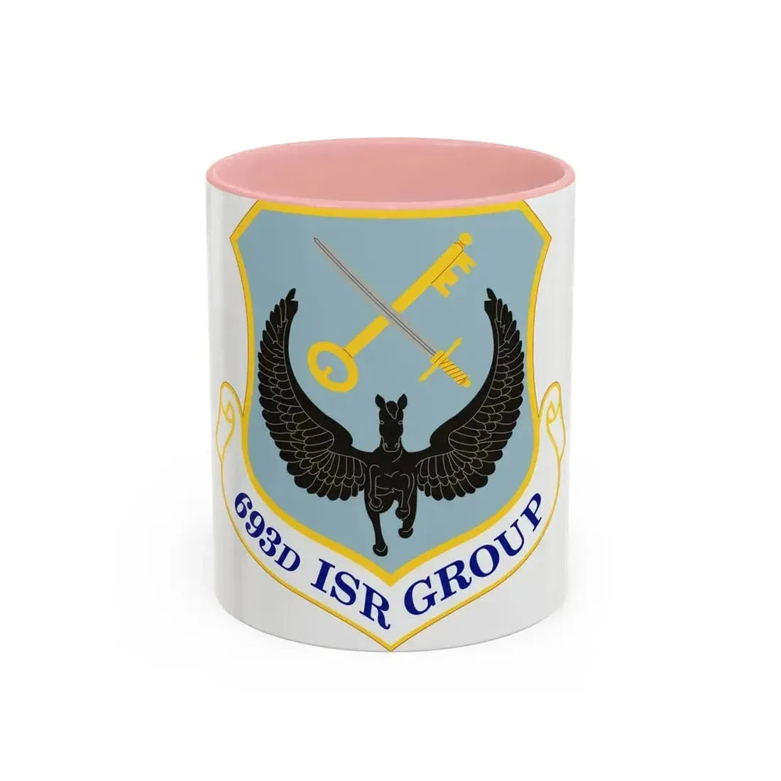 693 Intelligence Surveillance and Reconnaissance Group ACC (U.S. Air Force) Accent Coffee Mug 11oz Pink - Go Mug Yourself