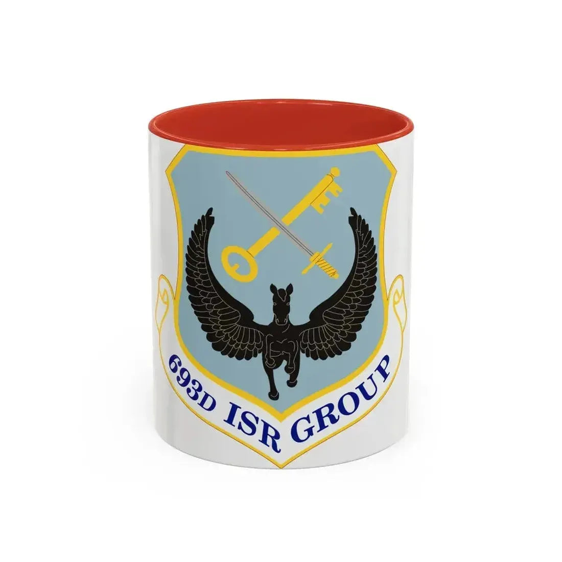 693 Intelligence Surveillance and Reconnaissance Group ACC (U.S. Air Force) Accent Coffee Mug 11oz Red - Go Mug Yourself