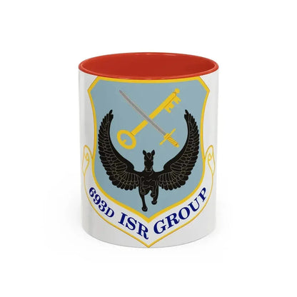 693 Intelligence Surveillance and Reconnaissance Group ACC (U.S. Air Force) Accent Coffee Mug 11oz Red - Go Mug Yourself