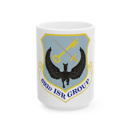693 Intelligence Surveillance and Reconnaissance Group ACC (U.S. Air Force) White Coffee Mug 15oz - Go Mug Yourself