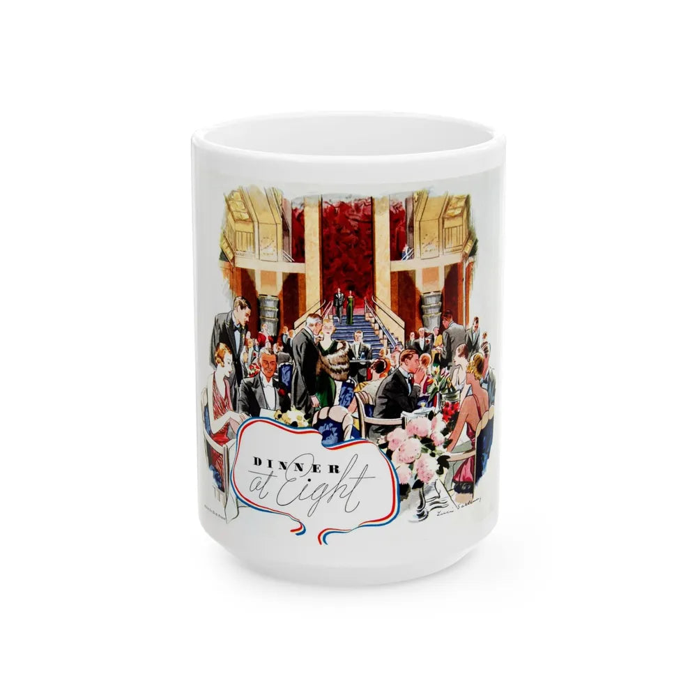 Dinner at Eight, Time Magazine, April 3, 1933 - White Coffee Mug-15oz-Go Mug Yourself