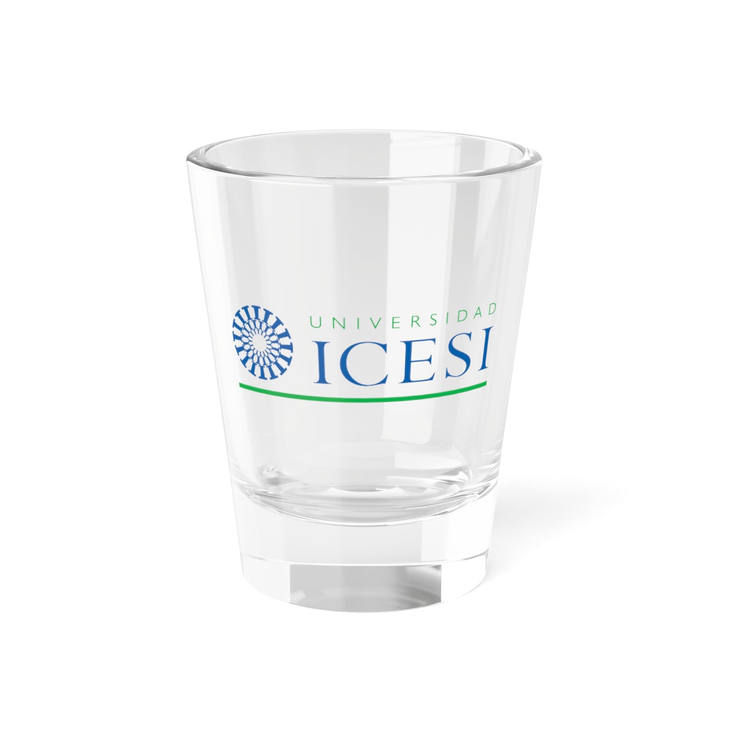 Logo de la Universidad ICESI (Colombia) (Coat of Arms) Shot Glass 1.5oz