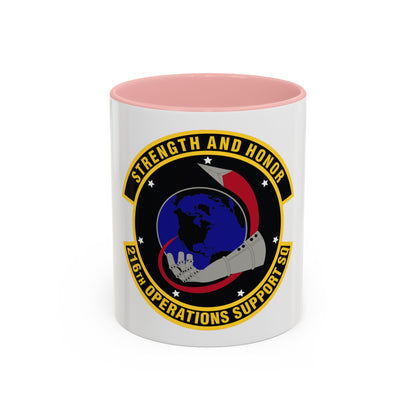 216th Operations Support Squadron (U.S. Air Force) Accent Coffee Mug