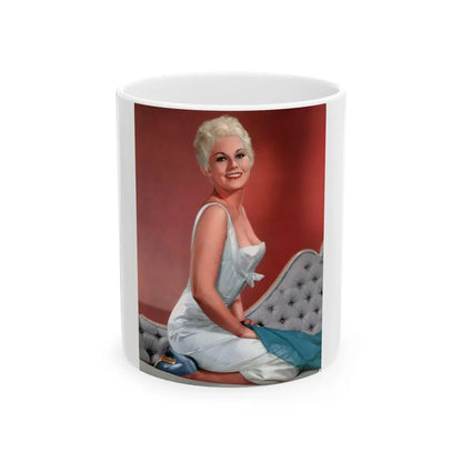 Kim Novak #309 (Vintage Female Icon) White Coffee Mug-11oz-Go Mug Yourself