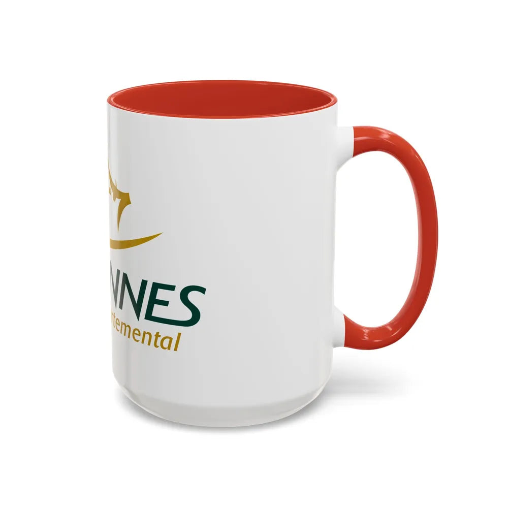 Flag of Ardennes France - Accent Coffee Mug-Go Mug Yourself