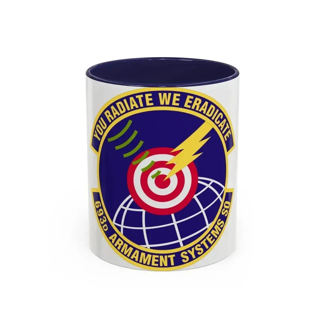 693d Armament Systems Squadron (U.S. Air Force) Accent Coffee Mug 11oz Navy - Go Mug Yourself