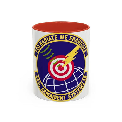 693d Armament Systems Squadron (U.S. Air Force) Accent Coffee Mug 11oz Red - Go Mug Yourself