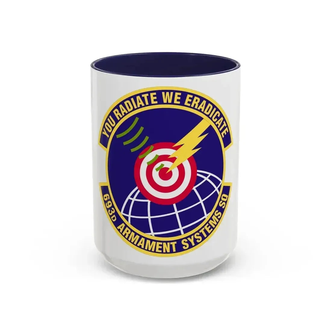 693d Armament Systems Squadron (U.S. Air Force) Accent Coffee Mug 15oz Navy - Go Mug Yourself