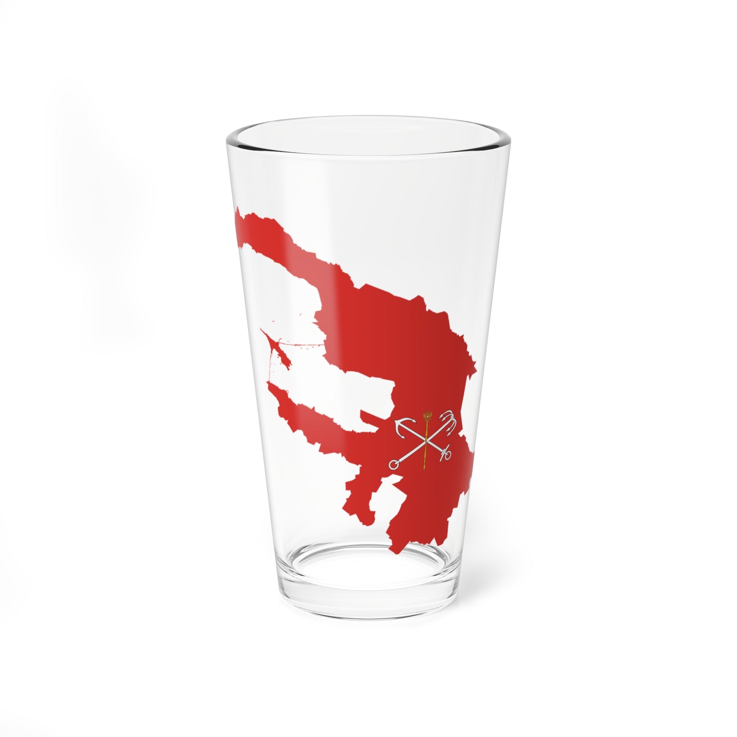 Flag-map of Saint Petersburg (Russia) Pint Glass 16oz