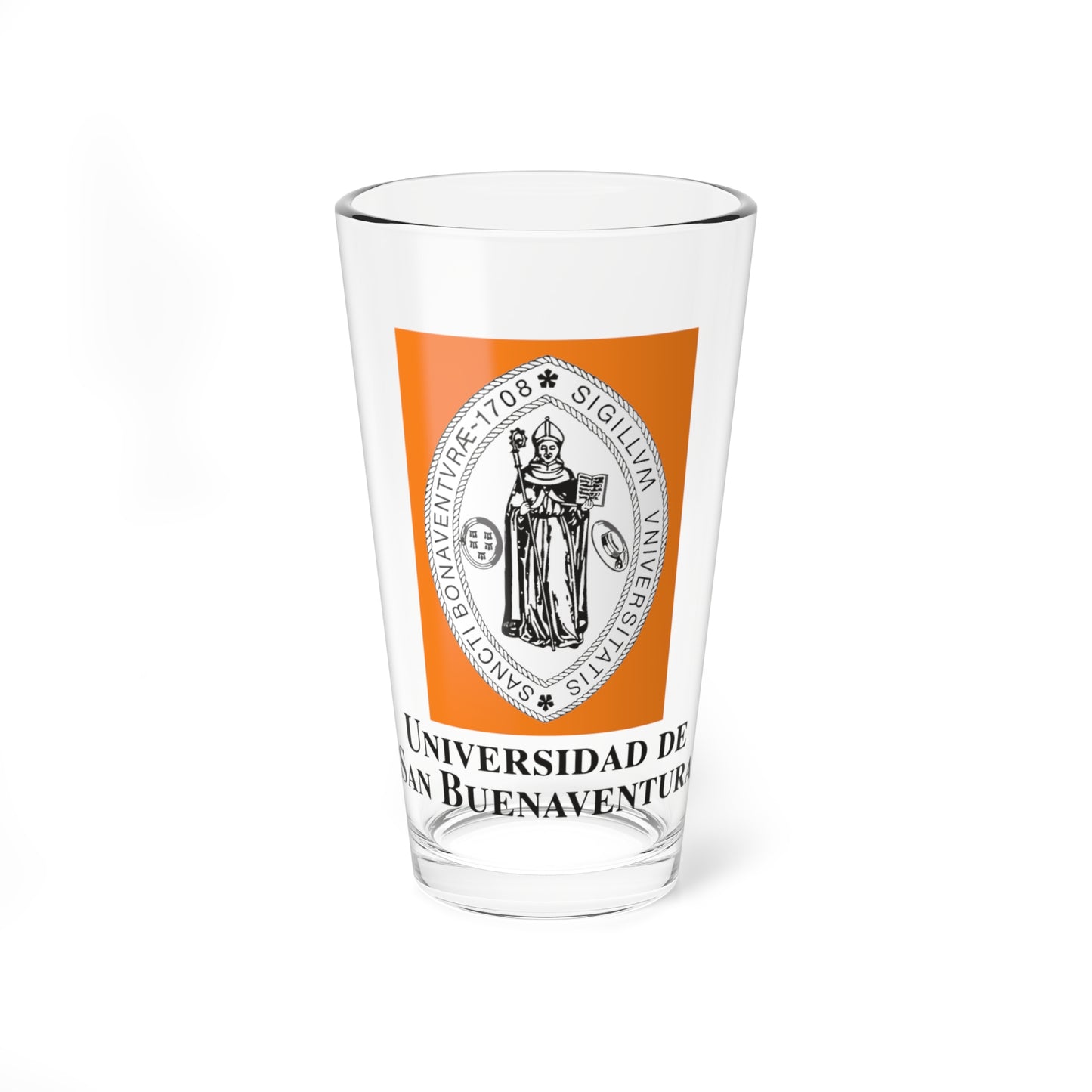 USB Logo (Colombia) (Coat of Arms) Pint Glass 16oz