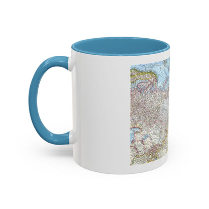 Russia - Eastern Soviet Union (1967) (Map) Accent Coffee Mug