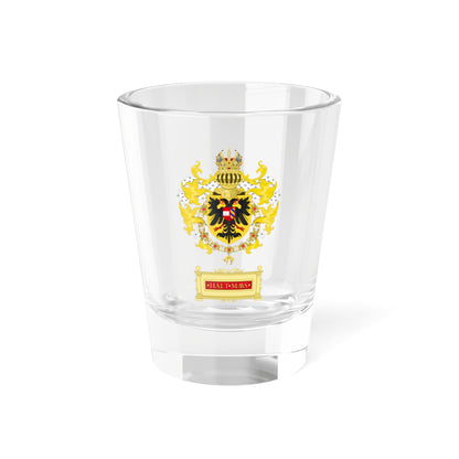 Ornamented Coat of Arms of Maximilian I Holy Roman Emperor (Austria) (Coat of Arms) Shot Glass 1.5oz