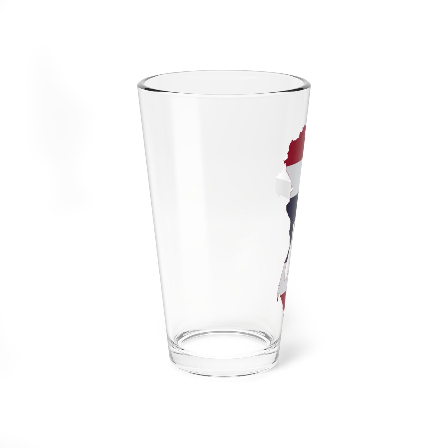 Flag map of Thailand (Thailand) Pint Glass 16oz