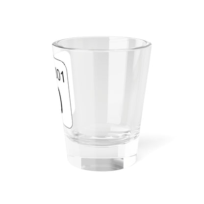 PA QR 3002 (Pennsylvania) (Road Sign) Shot Glass 1.5oz