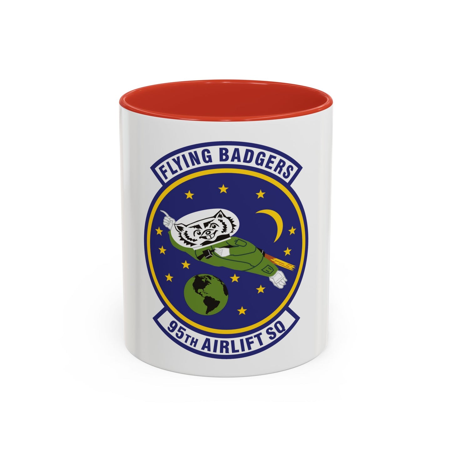95th Airlift Squadron (U.S. Air Force) Accent Coffee Mug