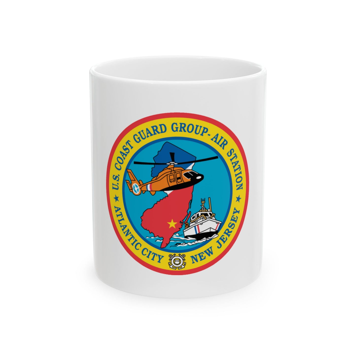 USCGC Group Air Station Atlantic City NJ (U.S. Coast Guard) White Coffee Mug