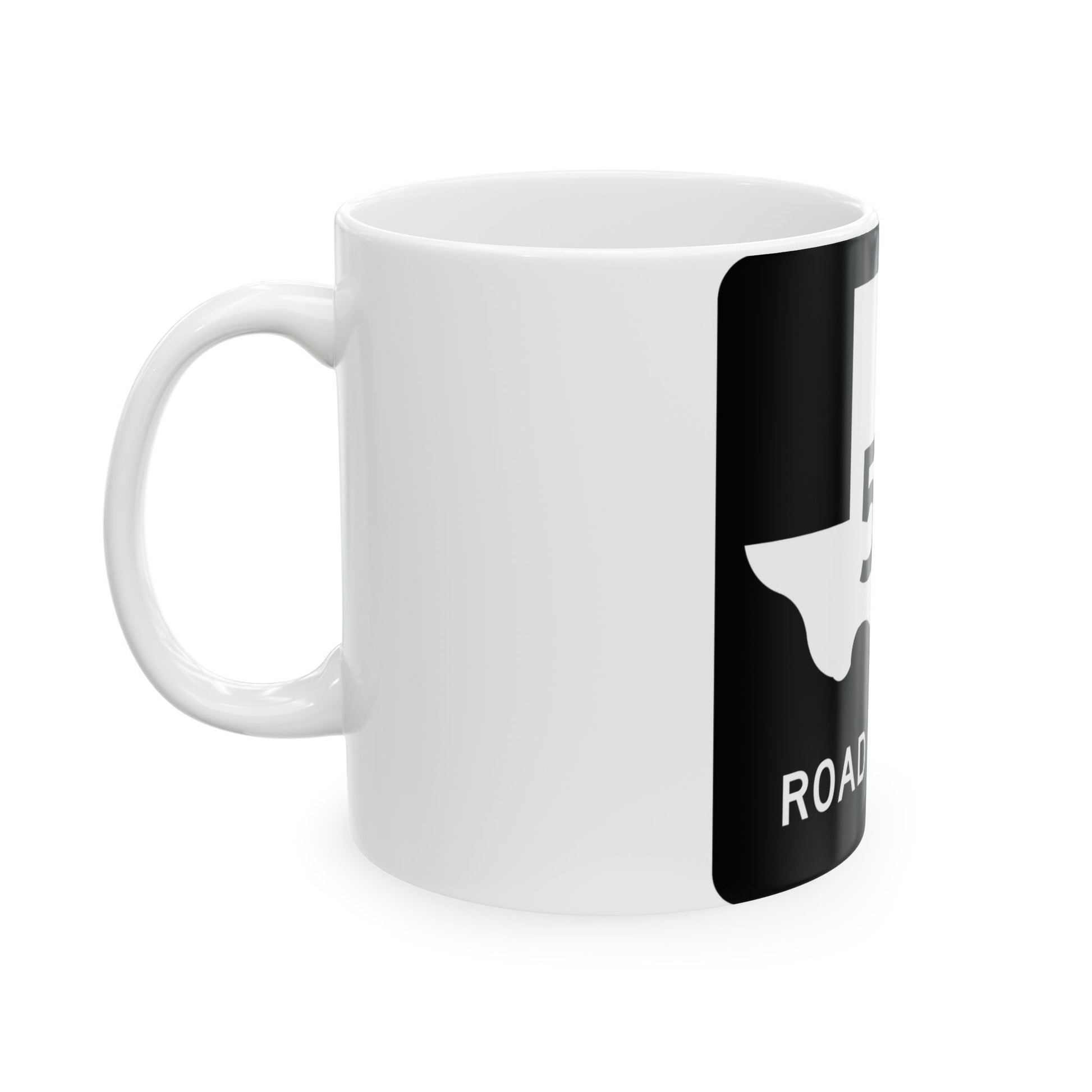 Texas FM 566 (Texas) (Road Sign) White Coffee Mug-Go Mug Yourself