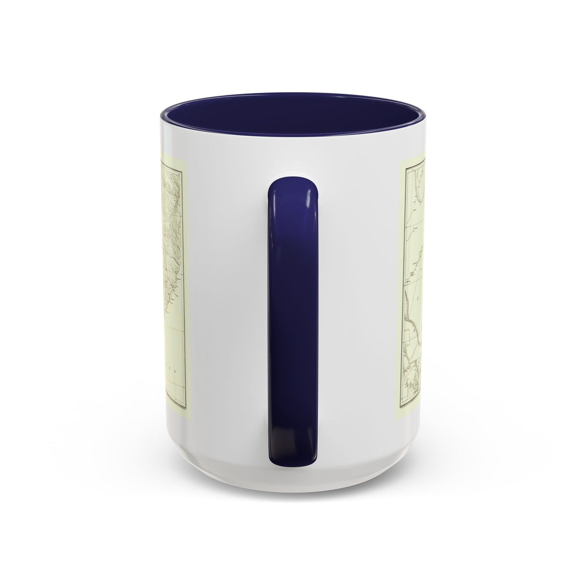 Asia - Kirin, Harbin, Vladivostok (1905) (Map) Accent Coffee Mug