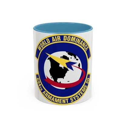 694th Armament Systems Squadron (U.S. Air Force) Accent Coffee Mug 11oz Light Blue - Go Mug Yourself