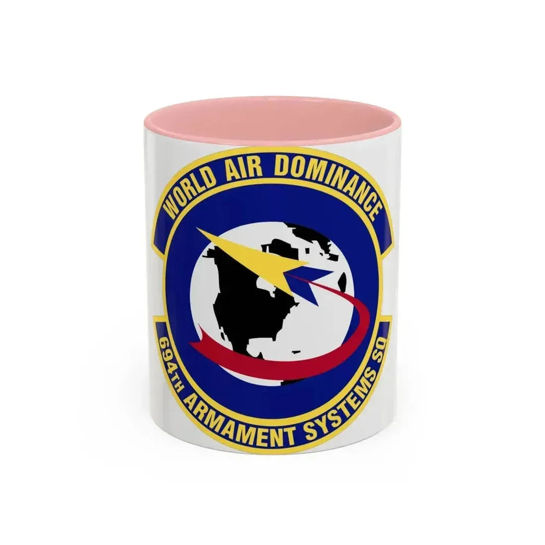 694th Armament Systems Squadron (U.S. Air Force) Accent Coffee Mug 11oz Pink - Go Mug Yourself