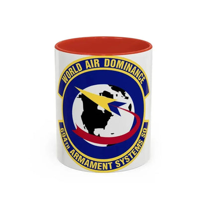 694th Armament Systems Squadron (U.S. Air Force) Accent Coffee Mug 11oz Red - Go Mug Yourself