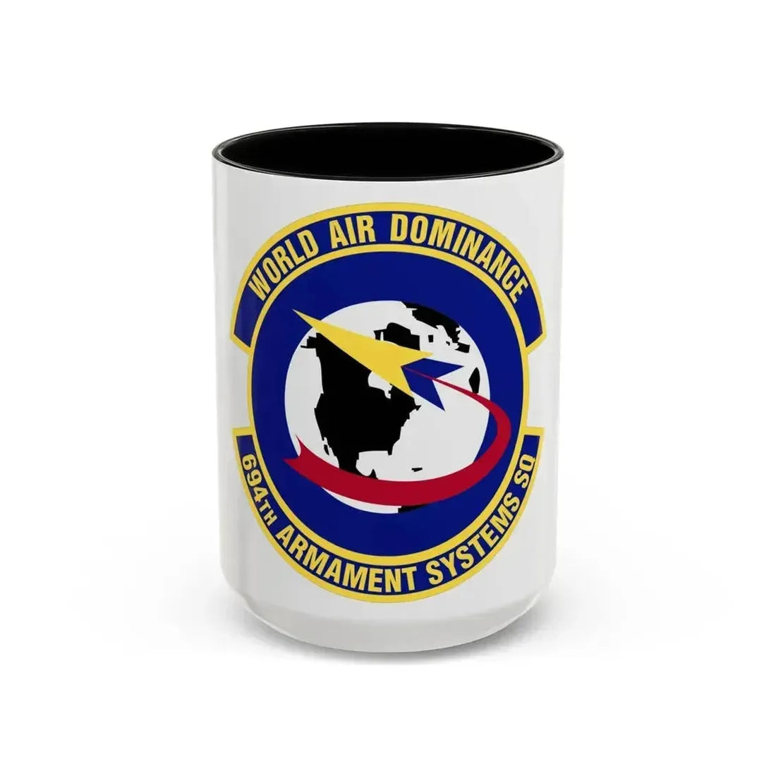 694th Armament Systems Squadron (U.S. Air Force) Accent Coffee Mug 15oz Black - Go Mug Yourself