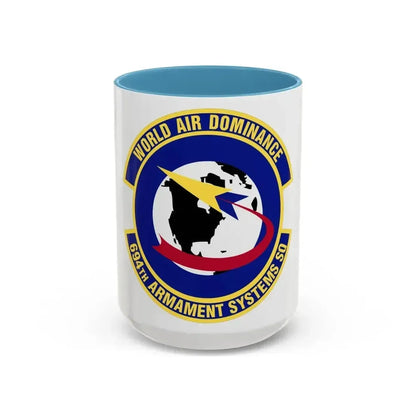 694th Armament Systems Squadron (U.S. Air Force) Accent Coffee Mug 15oz Light Blue - Go Mug Yourself