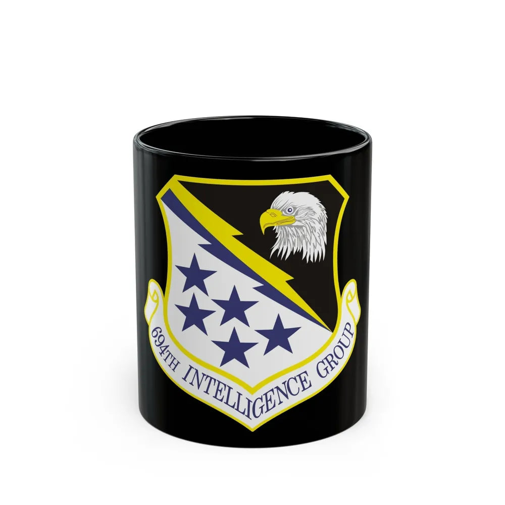 694th Intelligence Group (U.S. Air Force) Black Coffee Mug-11oz-Go Mug Yourself