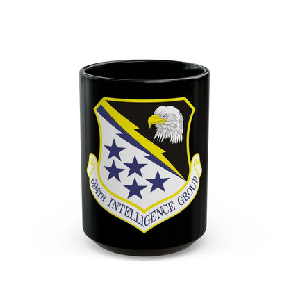 694th Intelligence Group (U.S. Air Force) Black Coffee Mug-15oz-Go Mug Yourself