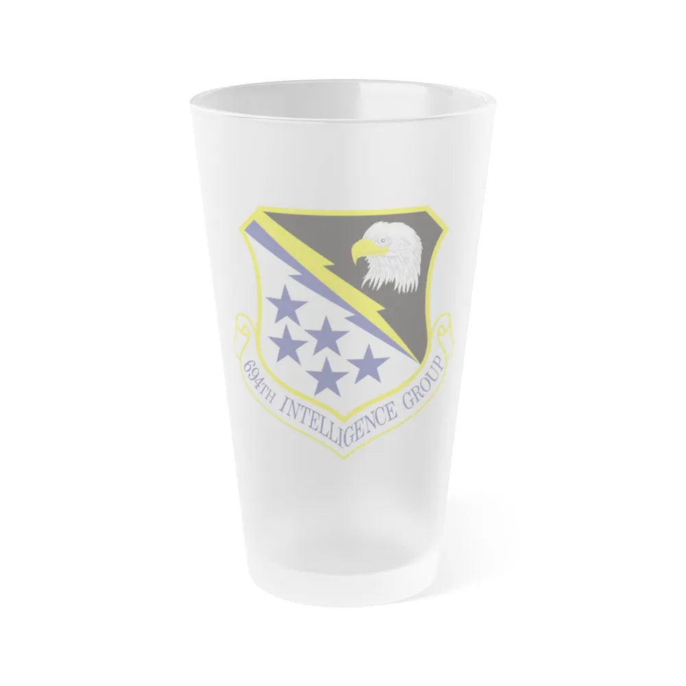 694th Intelligence Group (U.S. Air Force) Frosted Pint Glass 16oz-16oz-Frosted-Go Mug Yourself