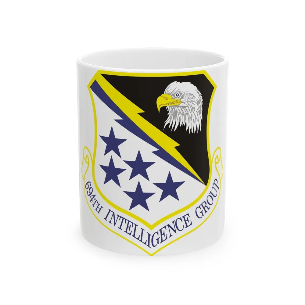 694th Intelligence Group (U.S. Air Force) White Coffee Mug-11oz-Go Mug Yourself