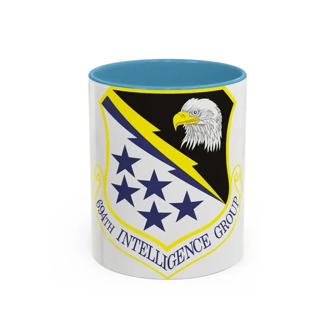694th Intelligence Group (U.S. Air Force) Accent Coffee Mug 11oz Light Blue - Go Mug Yourself