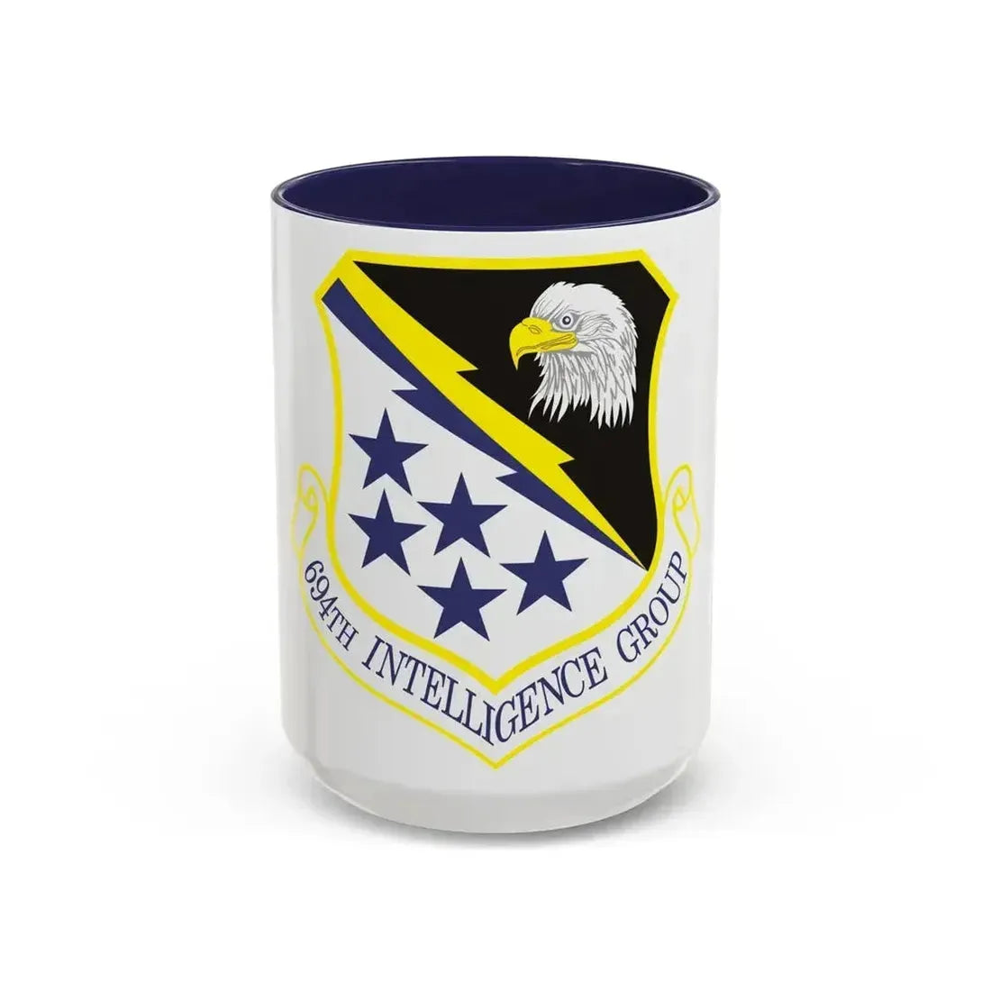 694th Intelligence Group (U.S. Air Force) Accent Coffee Mug 15oz Navy - Go Mug Yourself