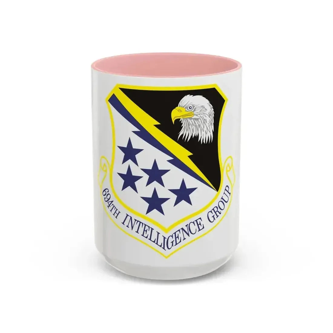 694th Intelligence Group (U.S. Air Force) Accent Coffee Mug 15oz Pink - Go Mug Yourself