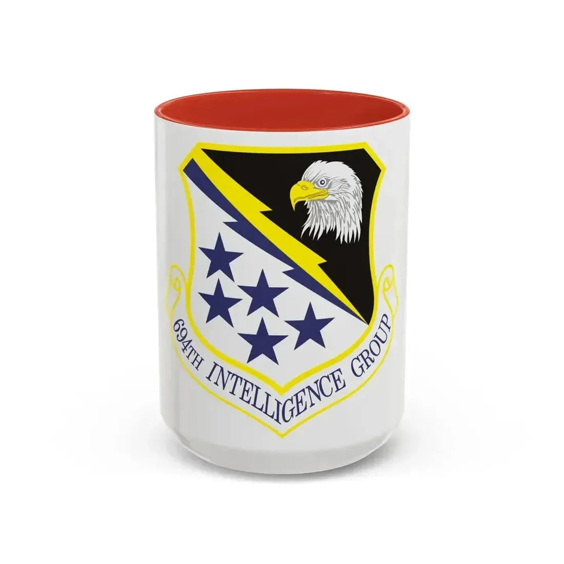 694th Intelligence Group (U.S. Air Force) Accent Coffee Mug 15oz Red - Go Mug Yourself