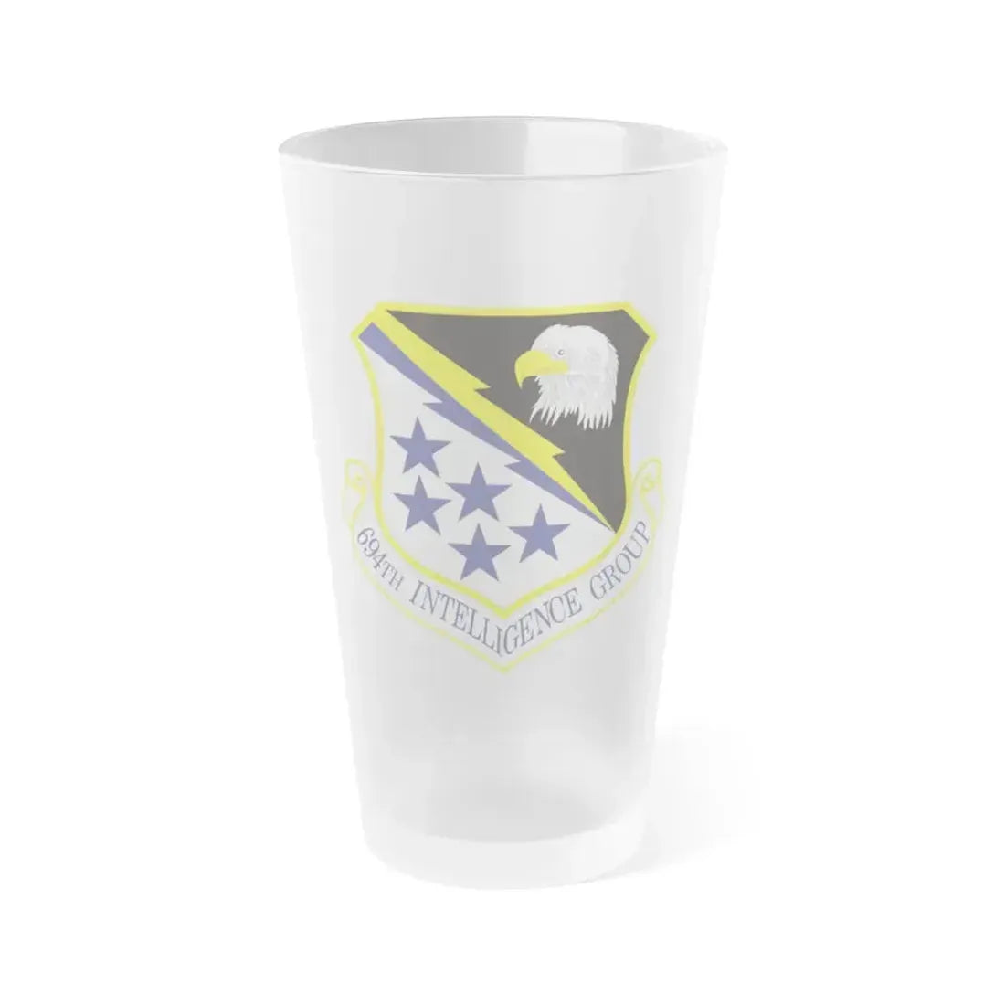694th Intelligence Group (U.S. Air Force) Frosted Pint Glass 16oz 16oz Frosted - Go Mug Yourself