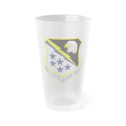 694th Intelligence Group (U.S. Air Force) Frosted Pint Glass 16oz 16oz Frosted - Go Mug Yourself