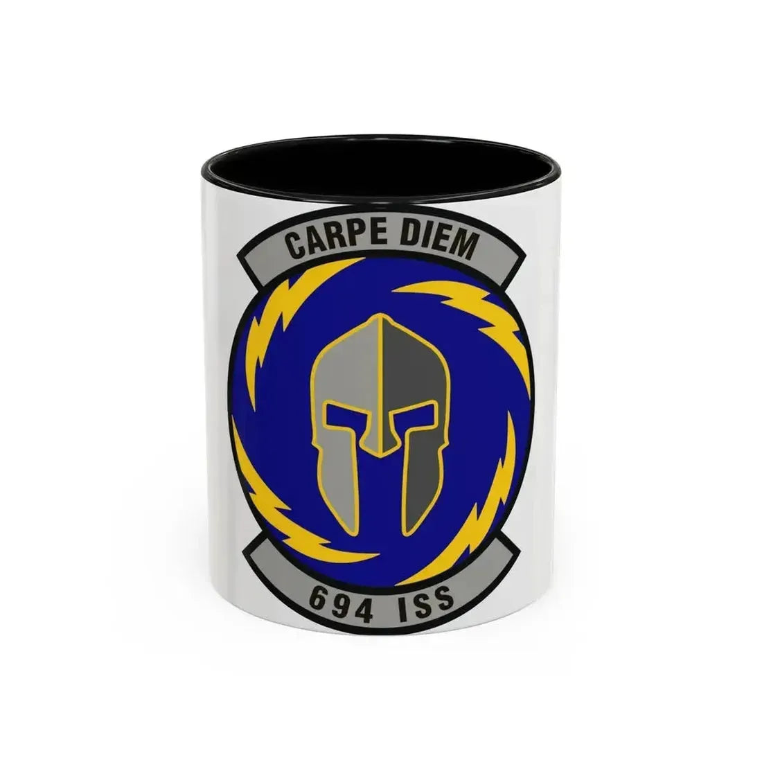 694th Intelligence Support Squadron (U.S. Air Force) Accent Coffee Mug 11oz Black - Go Mug Yourself