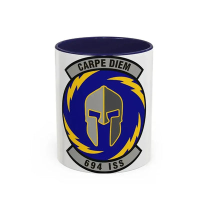 694th Intelligence Support Squadron (U.S. Air Force) Accent Coffee Mug 11oz Navy - Go Mug Yourself