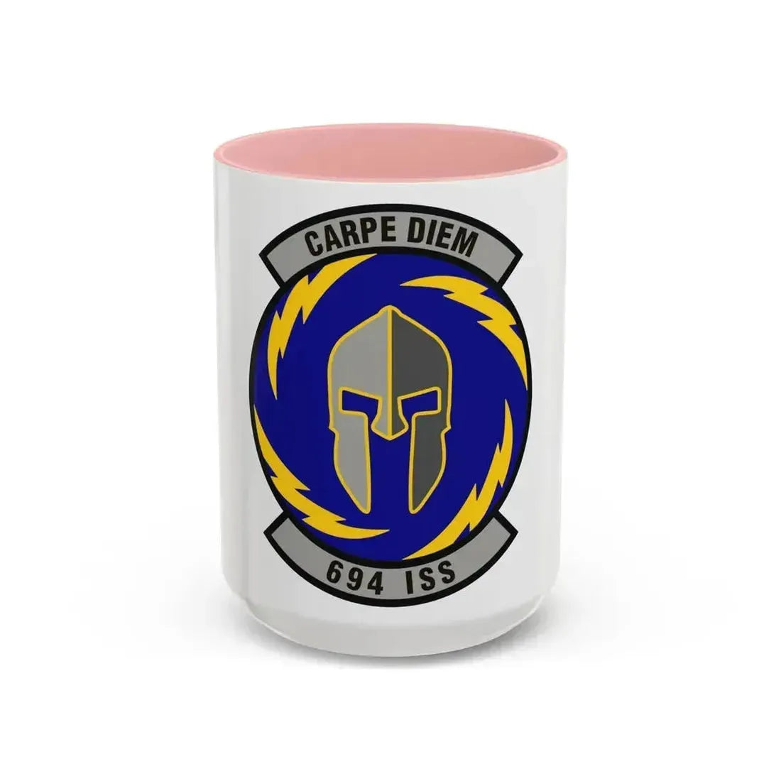 694th Intelligence Support Squadron (U.S. Air Force) Accent Coffee Mug 15oz Pink - Go Mug Yourself