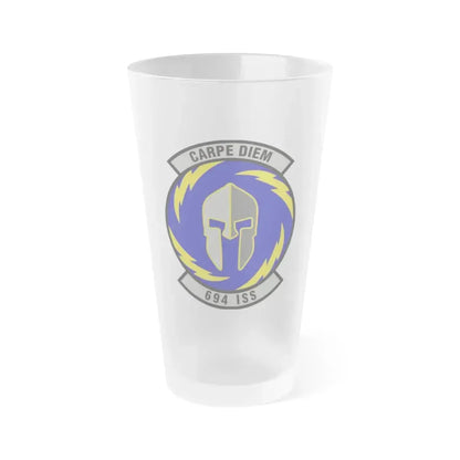 694th Intelligence Support Squadron (U.S. Air Force) Frosted Pint Glass 16oz 16oz Frosted - Go Mug Yourself