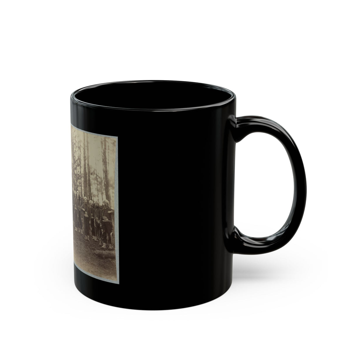 Band Of 114th Pennsylvania Infantry In Front Of Petersburg, Va., August, 1864 (U.S. Civil War) Black Coffee Mug