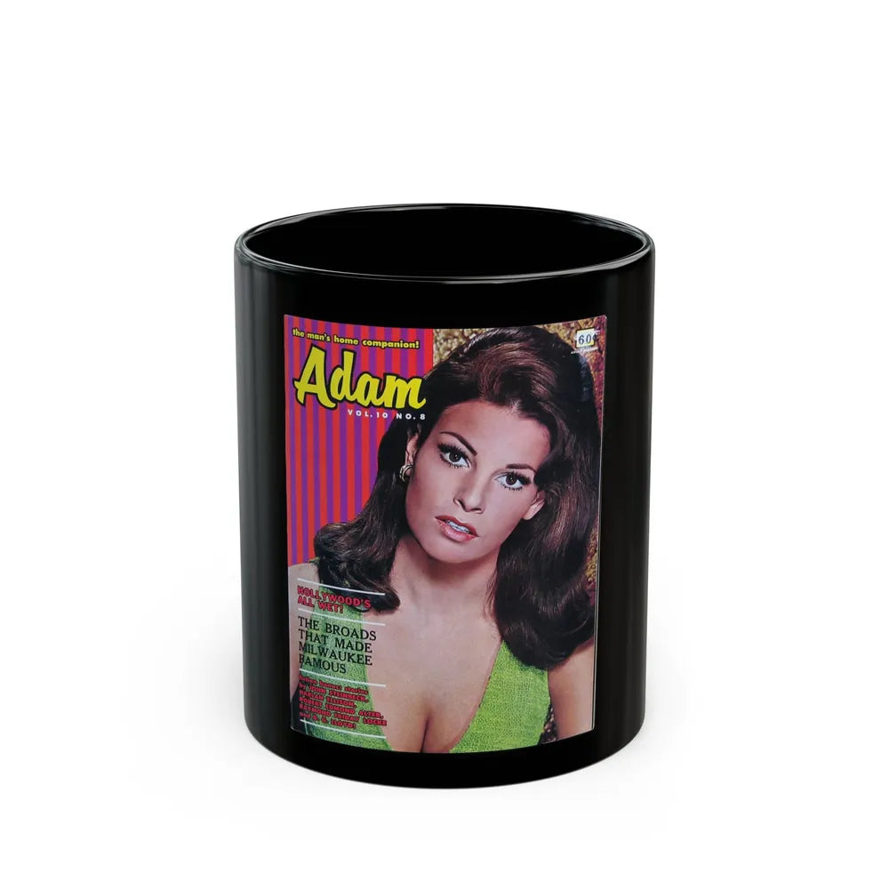 Raquel Welch #232 - Mag. Cover (Vintage Female Icon) Black Coffee Mug-11oz-Go Mug Yourself