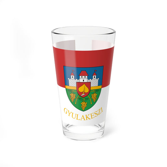Flag of Gyulakeszi (Hungary) Pint Glass 16oz